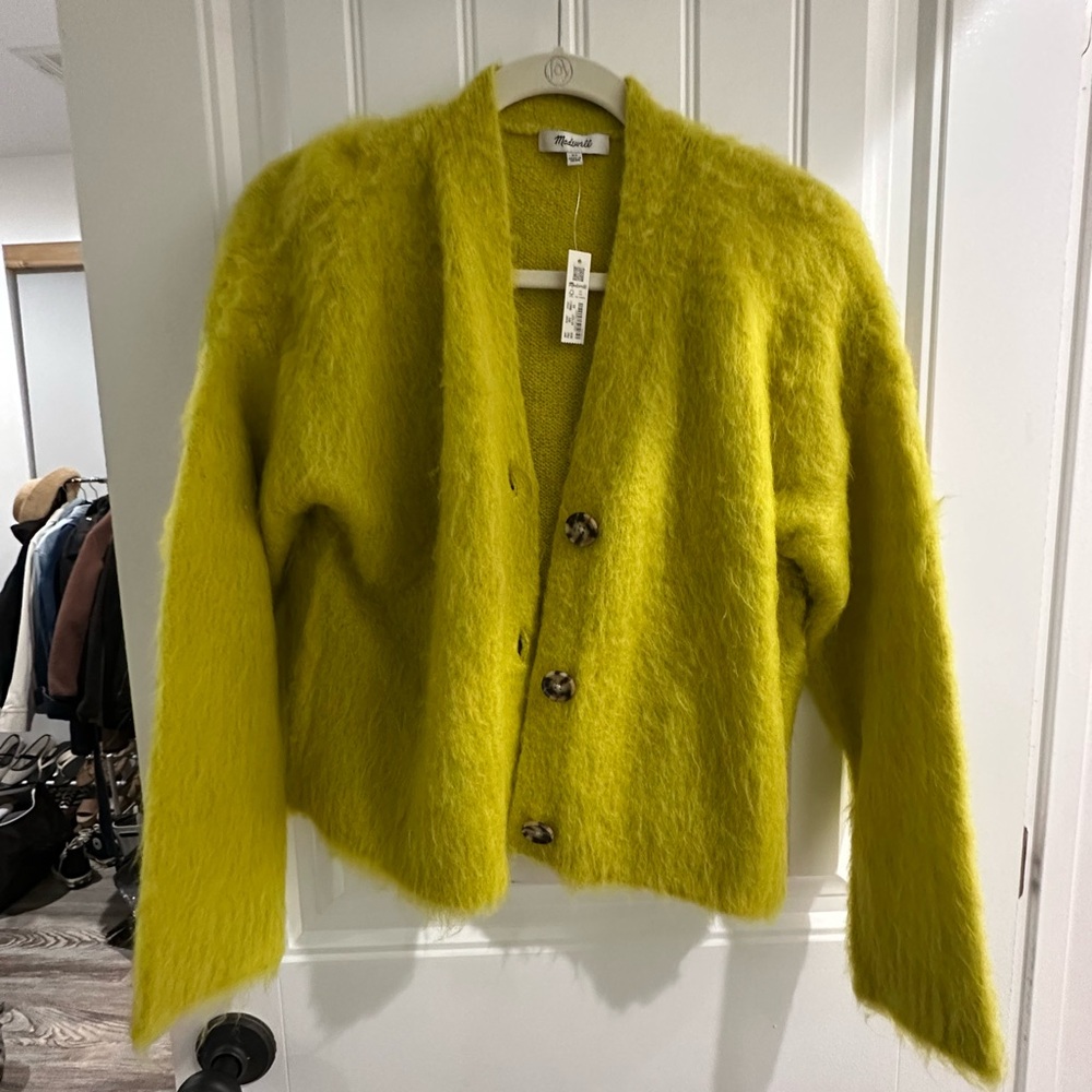 Madewell brushed cardigan sweater, XS, NWT